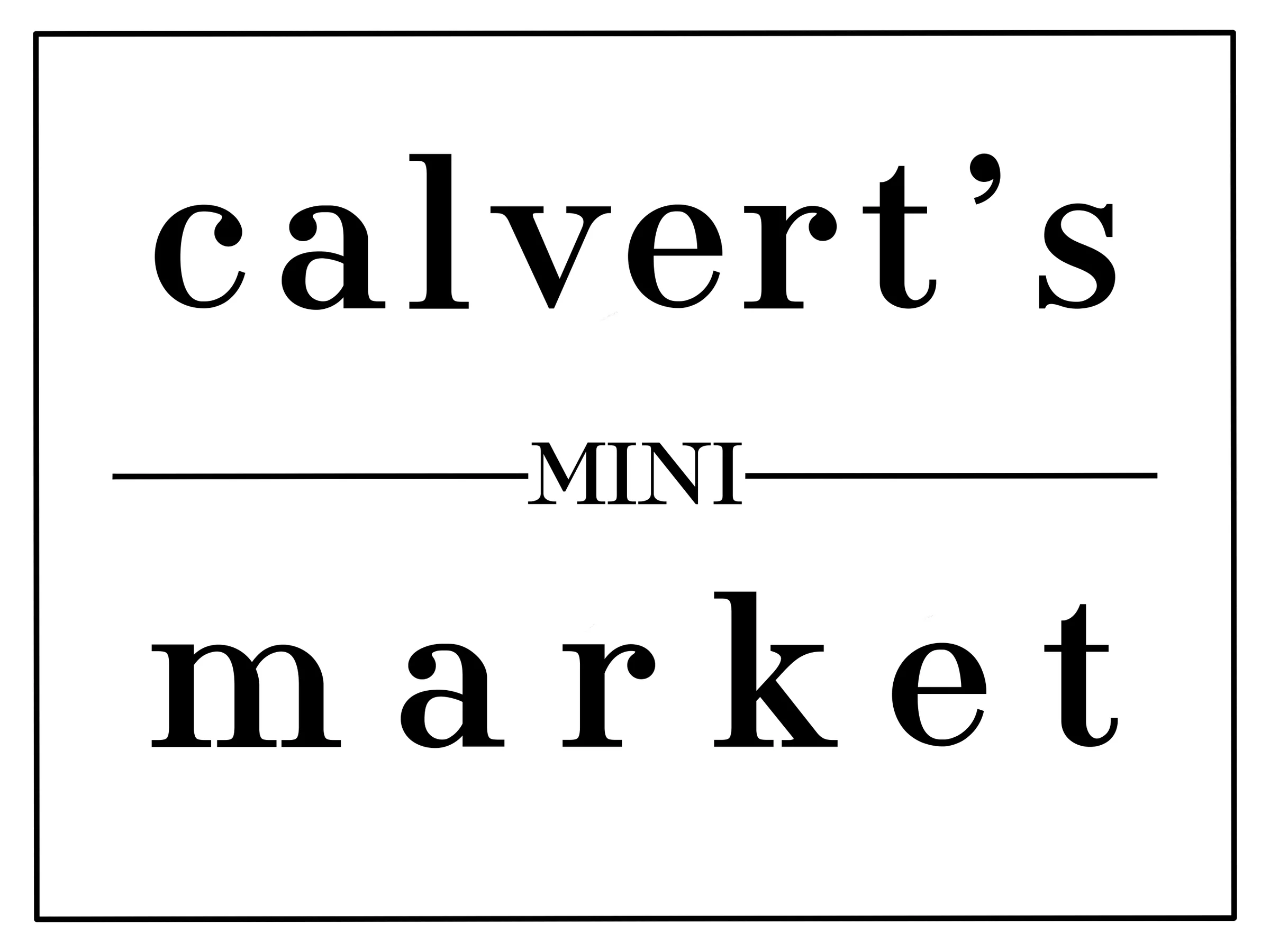 calvert's mini market