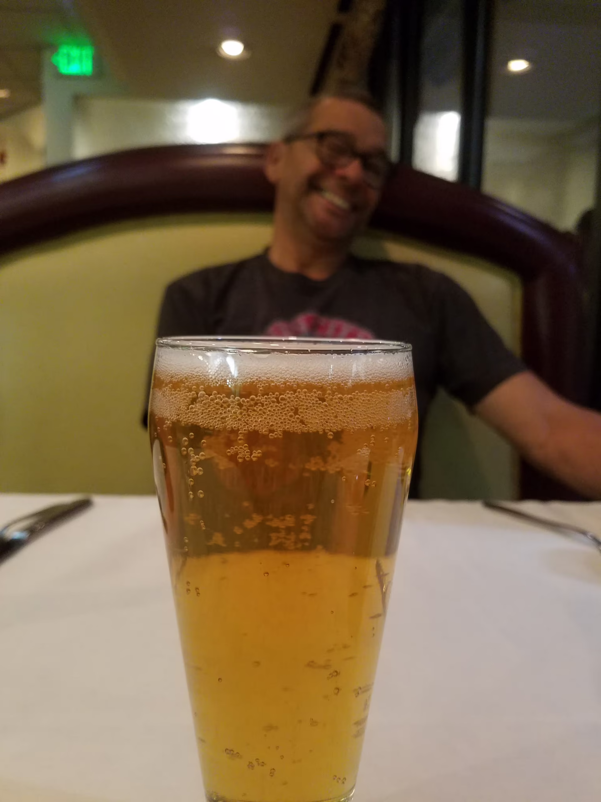A glass of Springs Culture kombucha mocktail